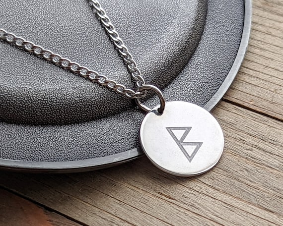 Viking Runes 20mm Customized Coin Medallion Necklace Silver - Etsy Canada