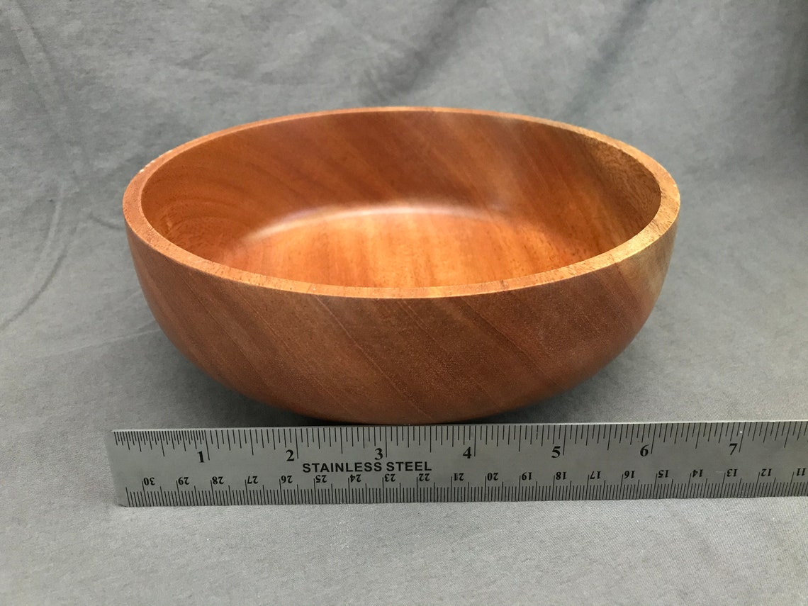 Handmade Wooden Mahogany Bowl Etsy Denmark