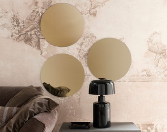 ARHome Miroir Rond, 60 cm, Miroir mural rond, Fabriqué en Italie