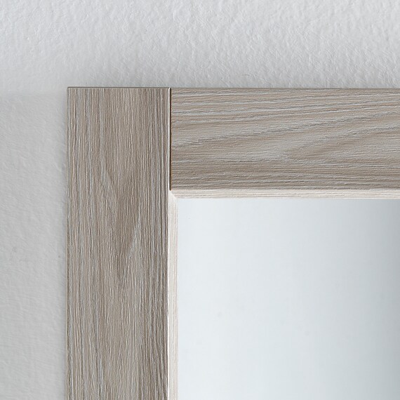 Specchiera Da Parete 160x60 Cm Frassino Crema - Made In Italy, Appoggio A Terra O Muro - Foto 9