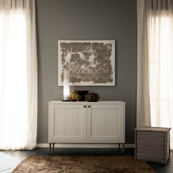 Arhome Sideboard, 120 X 45 X 84, Sideboard 2 Doors, Made in Italy