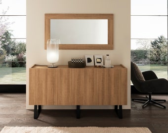 ARHome Urban Sideboard, 160 x 42 x 84 cm, 4 Doors Sideboard, Made in Italy
