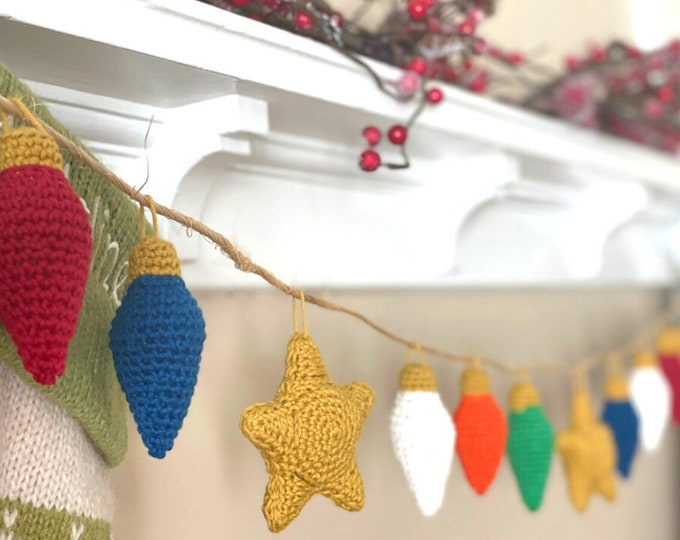 Christmas Lights Garland Crochet Pattern
