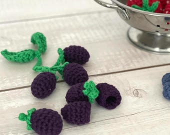 Blackberry Crochet Pattern | 3 Ways: Cluster & Drupelets