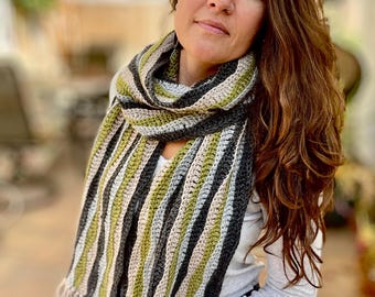 Beehive Scarf Crochet Pattern
