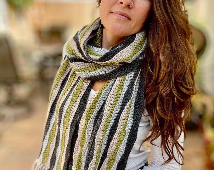 Beehive Scarf Crochet Pattern