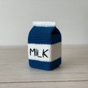 CROCHET PATTERN Milk Carton Eco-Friendly Sustainable Amigurumi Crochet Food Milk Jug Toy Montessori & Waldorf Kids Toys PDF image 1