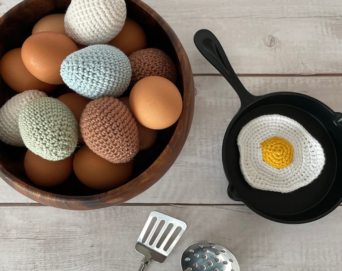 Eggs Crochet Pattern | Whole & Fried