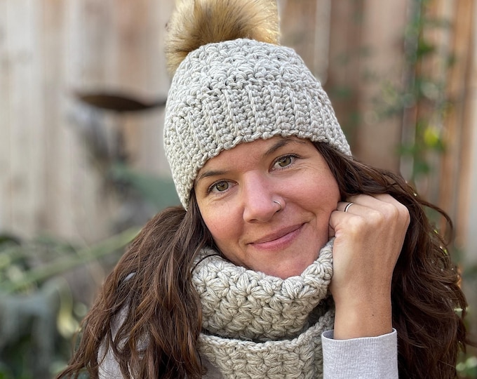 Halcyon Hat and Scarf Set Crochet Pattern