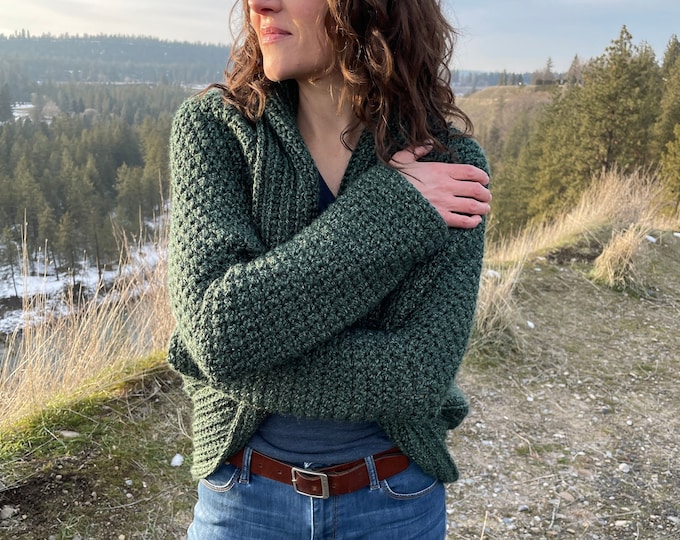 Fern Shrug Cardigan Sweater Crochet Pattern