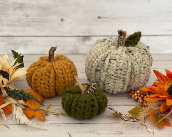 Pumpkin Trio Crochet Pattern