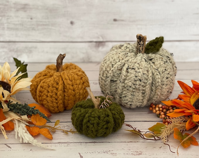 Pumpkin Trio Crochet Pattern