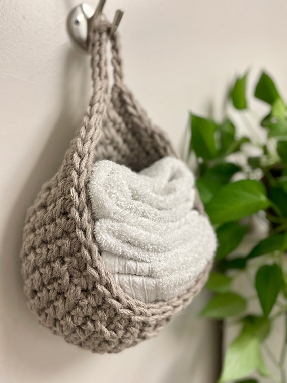 かぎ針編みパターン ハンギングバスケット | 3サイズ展開 ティア