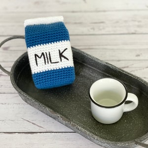 CROCHET PATTERN Milk Carton Eco-Friendly Sustainable Amigurumi Crochet Food Milk Jug Toy Montessori & Waldorf Kids Toys PDF image 9