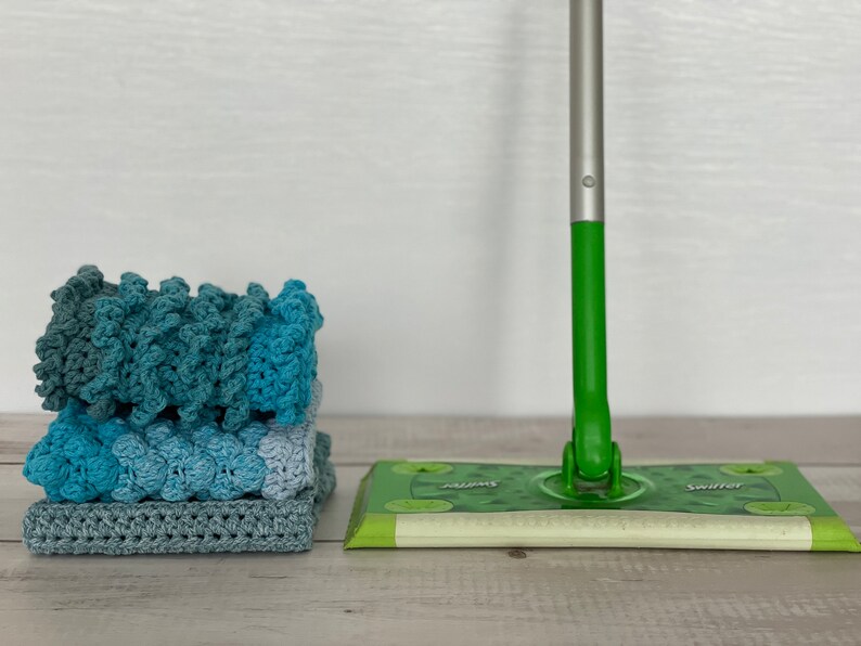 CROCHET PATTERN Reusable Mop Cover Trio 3-in-1 Washable Cotton Swiffer Dust Mop Sweeper Eco-friendly Sustainable Crochet PDF imagem 7