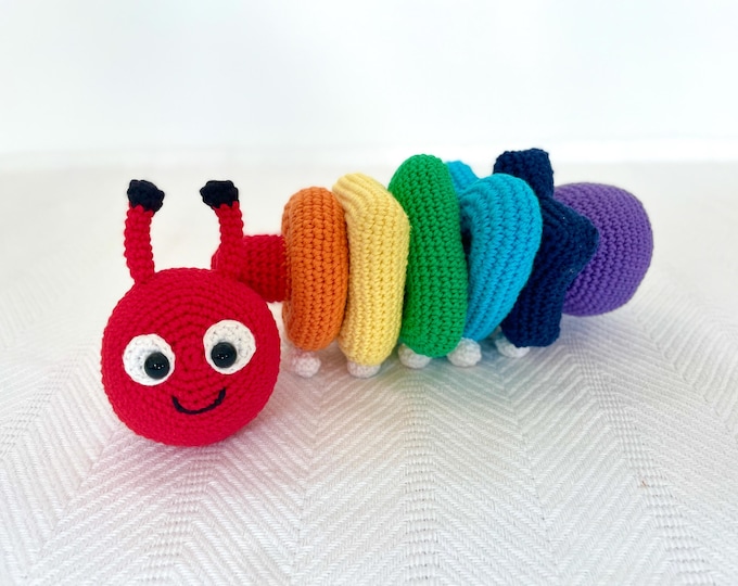 Cory the Caterpillar Stacking Toy Crochet Pattern
