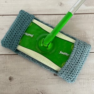 GEHAAKTE PATROON Herbruikbare Mop Cover Trio 3-in-1 wasbare katoenen swiffer stofmop-veger Milieuvriendelijk duurzaam haken Pdf afbeelding 6