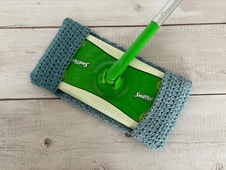 GEHAAKTE PATROON Herbruikbare Mop Cover Trio 3-in-1 wasbare katoenen swiffer stofmop-veger Milieuvriendelijk duurzaam haken Pdf afbeelding 6