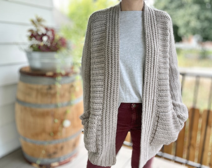 Hoodoo Classic Cardigan Crochet Pattern