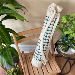 HÄKELMUSTER Yogamatten-Tasche | Ananda Yoga Matte Tragetasche Umweltfreundliche nachhaltige Yoga-Ausrüstung | 4 Größen