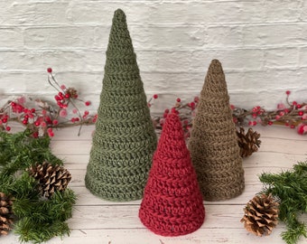Christmas Tree Trio Crochet Pattern