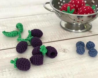 Blackberry Crochet Pattern | 3 Ways: Cluster & Drupelets