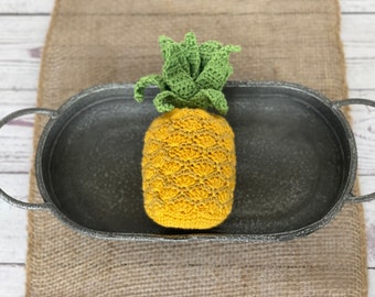 CROCHET PATTERN Pineapple | Amigurumi Eco-Friendly Sustainable Fruit Food | Waldorf & Montessori Toy | PDF Only