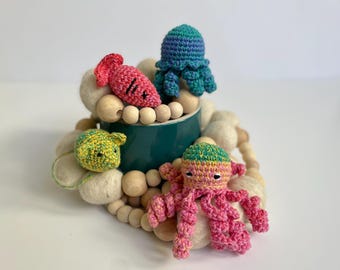 Cat Toy Bundle 4-in-1 | Fish, Mouse, Octopus, Jellyfish