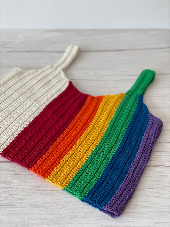 Easy crochet crop top pattern for beginners (XS-5XL)