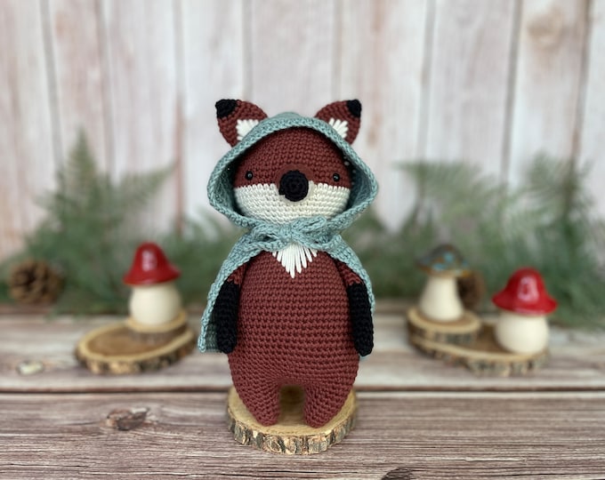 Vance the Fox Crochet Pattern | with Hooded Cloak