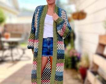 Aveline Duster Cardigan Crochet Pattern