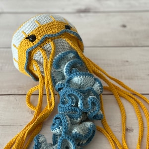 CROCHET PATTERN Jellyfish Jag the Sea Nettle Jellyfish Eco-Friendly Sustainable Amigurumi Montessori Sea Animal Toy PDF image 7