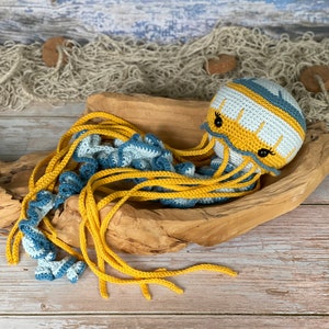 CROCHET PATTERN Jellyfish Jag the Sea Nettle Jellyfish Eco-Friendly Sustainable Amigurumi Montessori Sea Animal Toy PDF image 4