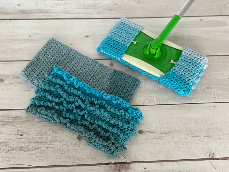 CROCHET PATTERN Reusable Mop Cover Trio 3-in-1 Washable Cotton Swiffer Dust Mop Sweeper Eco-friendly Sustainable Crochet PDF imagem 8