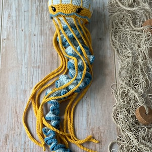 CROCHET PATTERN Jellyfish Jag the Sea Nettle Jellyfish Eco-Friendly Sustainable Amigurumi Montessori Sea Animal Toy PDF image 3