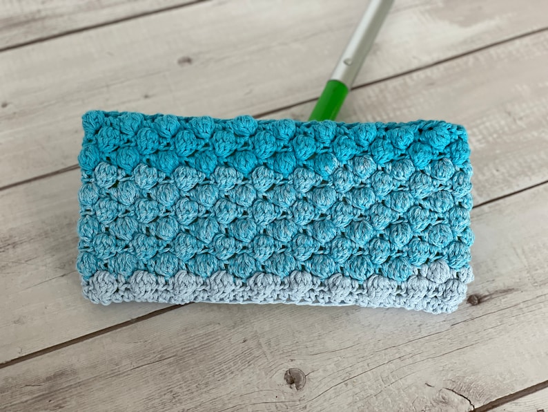 GEHAAKTE PATROON Herbruikbare Mop Cover Trio 3-in-1 wasbare katoenen swiffer stofmop-veger Milieuvriendelijk duurzaam haken Pdf afbeelding 4