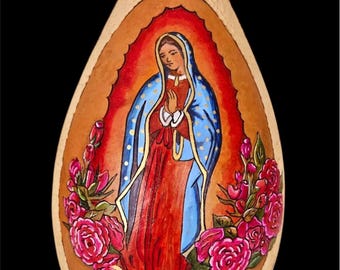 9" handgeschilderde heilige maagd Maria
