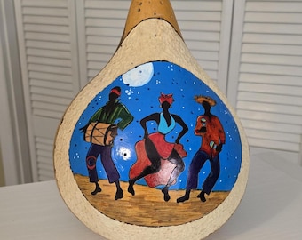10" Caribische kalebas met verlichtingsset
