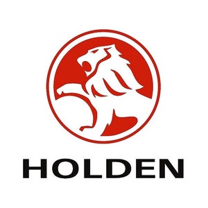 May include: A red circle with a white lion logo and the word "HOLDEN" in black text below.