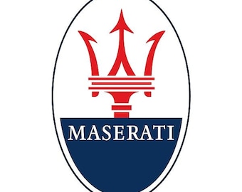 Garage Sign - Maserati Badge - Easy to Hang - 16&quot; - Décor Wall Auto Personal Mancave