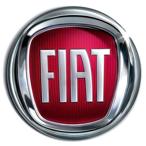 車用ステッカー - フィアット - 2枚セット - 100 mm円形 - 屋外用
