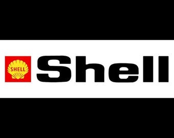 Large Car Sticker - Shell - Set of 2 - 250mm Length - Outdoor