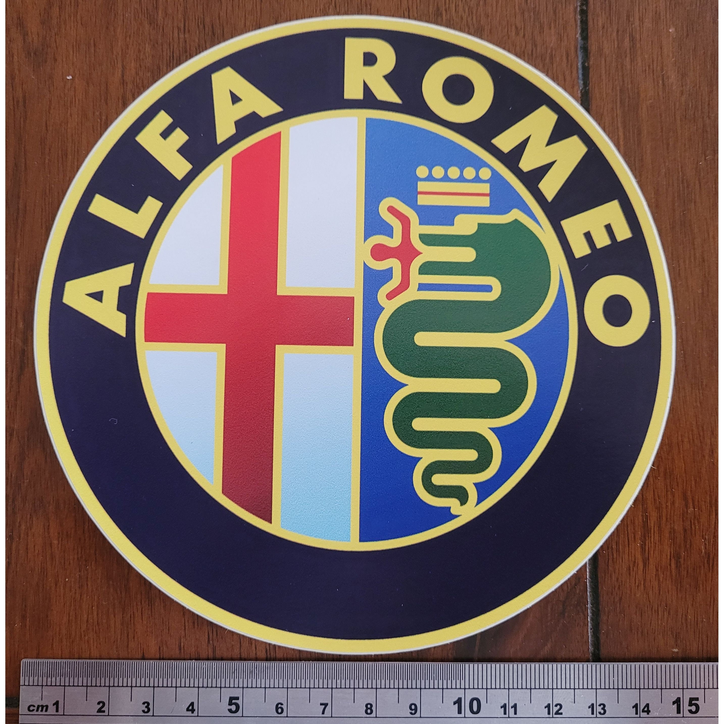 Car Sticker - Alfa Romeo (1972-2015) - Set of 4 - 100mm Circle ...