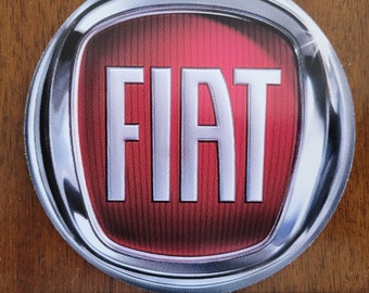 Autosticker - Fiat Badge - Set van 2 - 100 mm Cirkel - Buiten