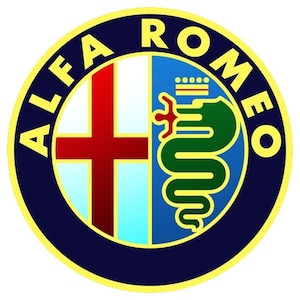 Car Sticker - Alfa Romeo 1972-2015 - Set of 2 - 150mm Circle - Outdoor