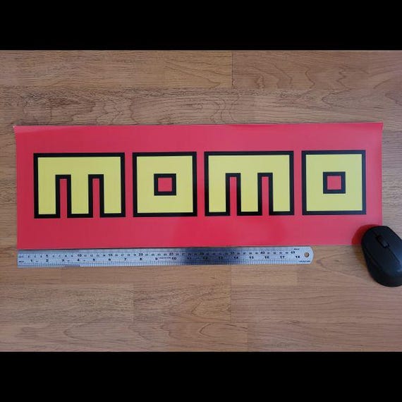 Super Size Sticker - Momo - 600mm X 200mm - Pack of 2 - Outdoor