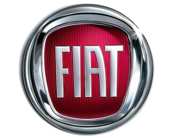 Autosticker - Fiat Badge - Set van 2 - 100 mm Cirkel - Buiten