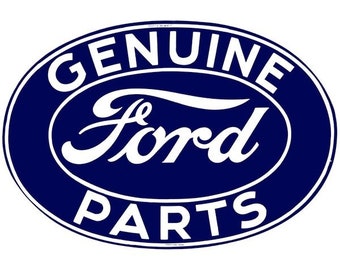 Car Sticker - Ford Genuine Parts - Set of 2 - 75mm Oval - Outdoor