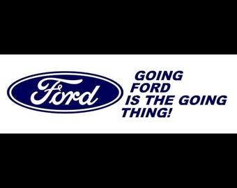 Pegatina grande para coche - Ford - ¡Ford es tendencia! - Juego de 2 - 250 mm de largo - Exterior