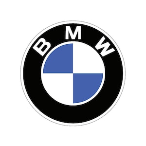 車用ステッカー - BMW バッジ - 2 枚セット - 100 mm 円形 - 屋外用